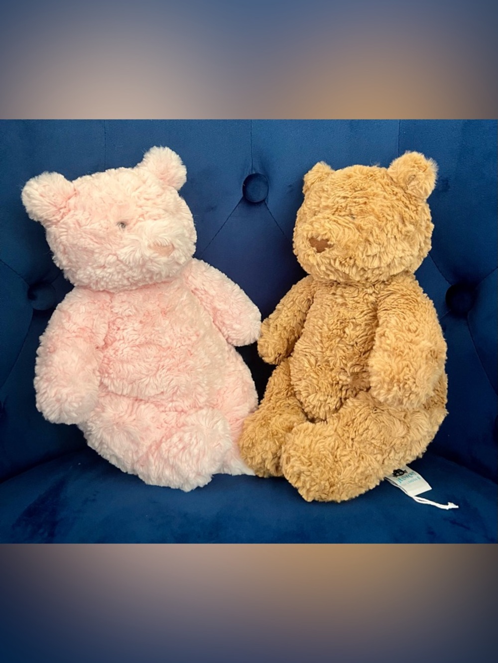 NWT Jellycat Bartholomew Bear AND Leola Bear Bundle Medium Pink / Brown - Picture 11 of 12